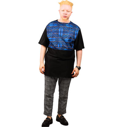 Sotho Blue Mens Formal African Shirt by Tribe Afrique