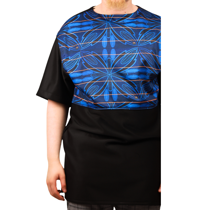Sotho Blue Mens Formal African Shirt by Tribe Afrique