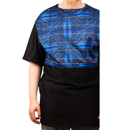Sotho Blue Mens Formal African Shirt by Tribe Afrique