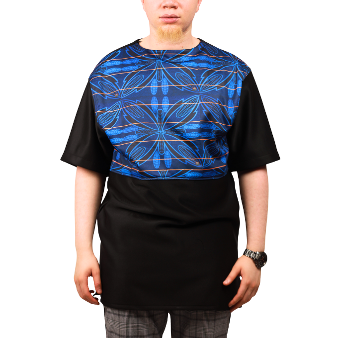 Sotho Blue Mens Formal African Shirt by Tribe Afrique