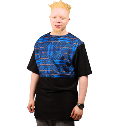 Sotho Blue Mens Formal African Shirt by Tribe Afrique