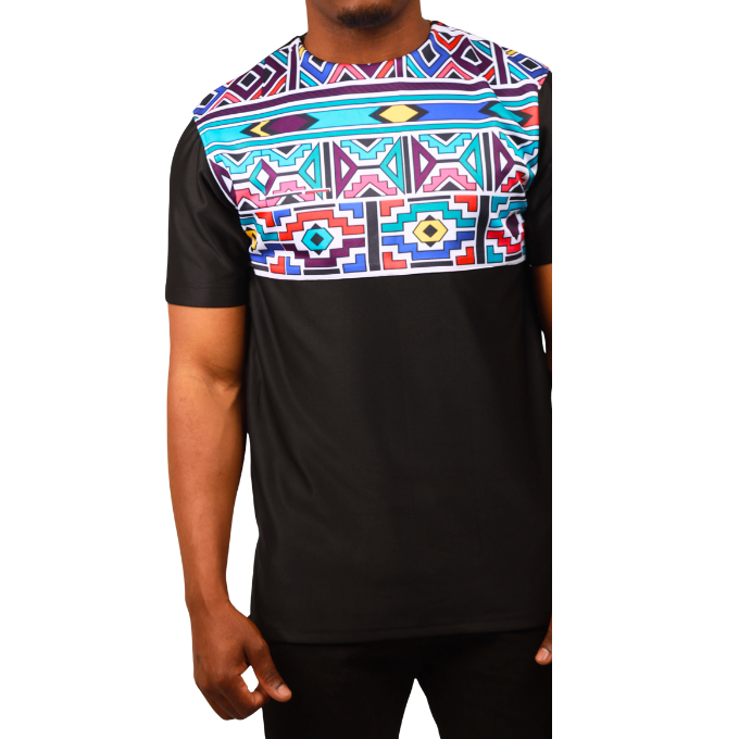 New Ndebele Mens Formal African Shirt by Tribe Afrique