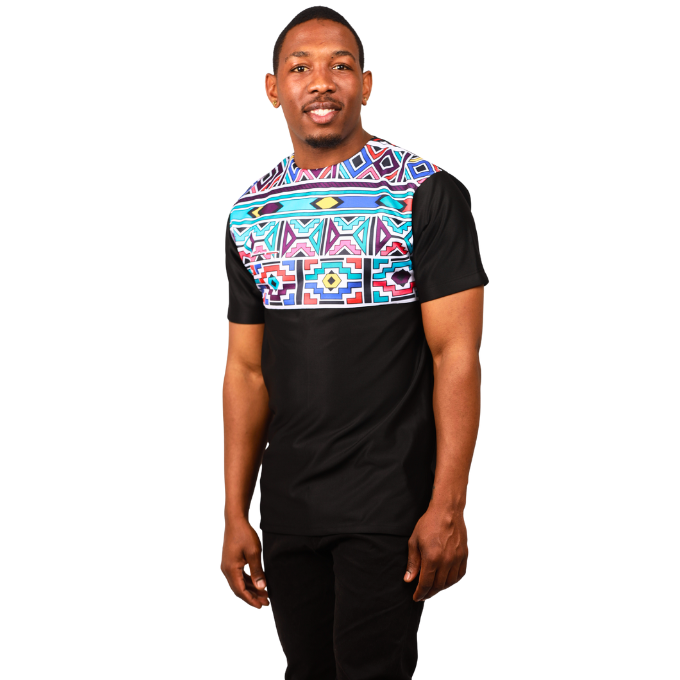 New Ndebele Mens Formal African Shirt by Tribe Afrique