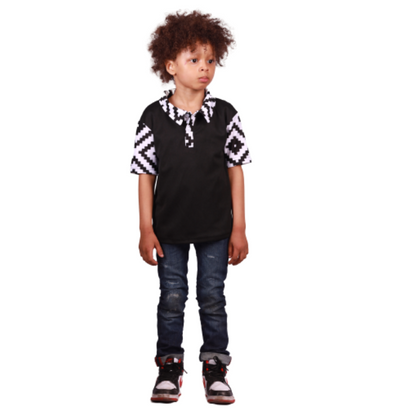 Kids Xhosa Puzzle African Heritage Shirt by Tribe Afrique Tribe Afrique