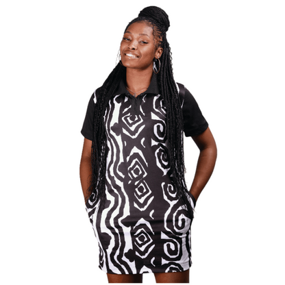 African Zebra print Heritage African Golfer Dress Tribe Afrique