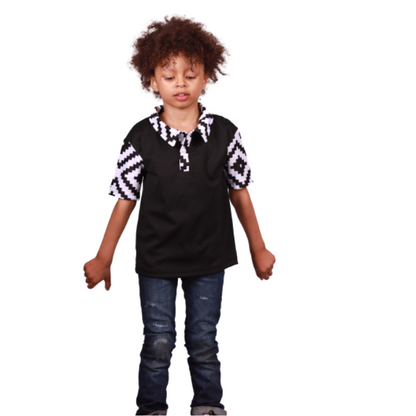 Kids Xhosa Puzzle African Heritage Shirt by Tribe Afrique Tribe Afrique