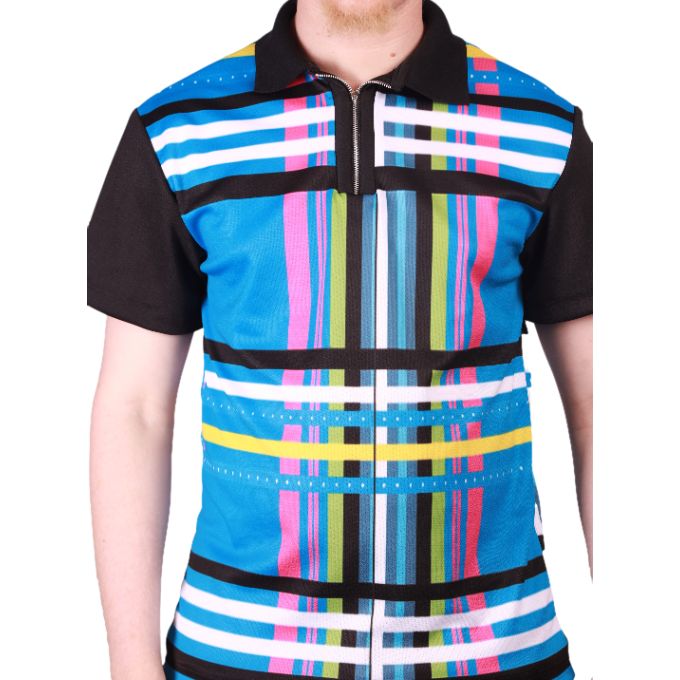 Blue Venda African Golf Shirt Tribe Afrique