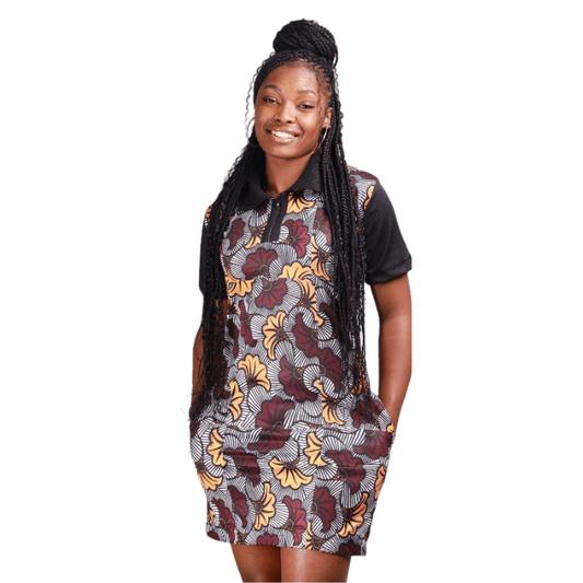 Koforidua Flowers Heritage African Golfer Dress Tribe Afrique