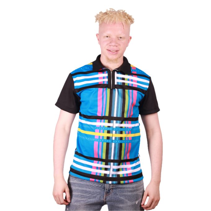Blue Venda African Golf Shirt Tribe Afrique