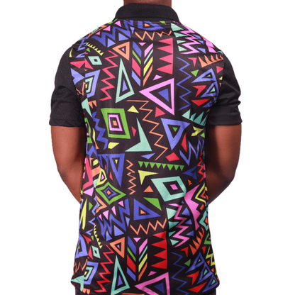 Gao African Heritage Golf Shirt by Tribe Afrique Tribe Afrique