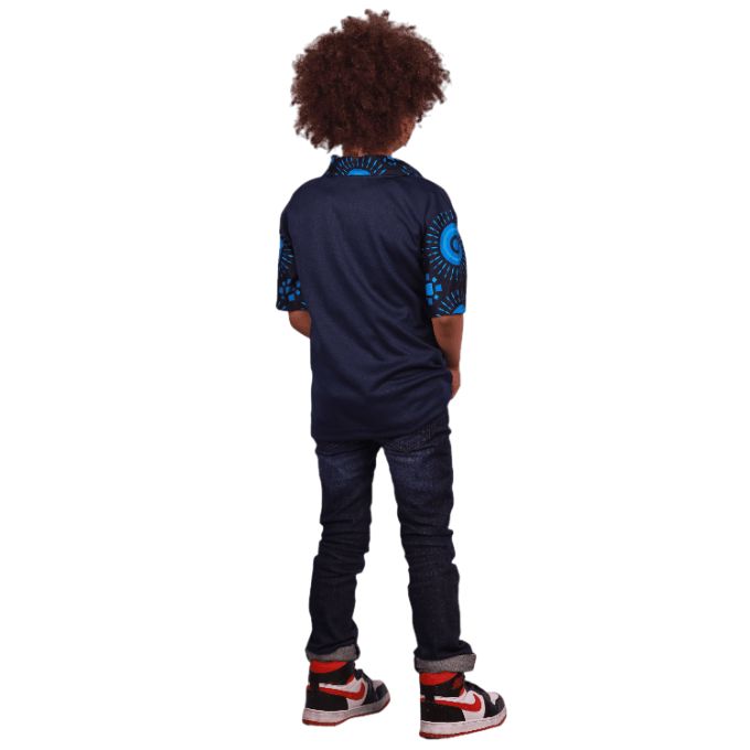 Kids Shweshwe African Heritage Shirt by Tribe Afrique Tribe Afrique