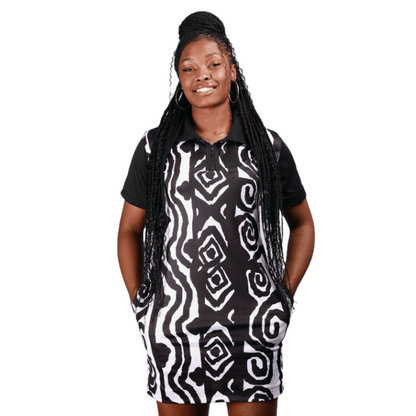 African Zebra print Heritage African Golfer Dress Tribe Afrique