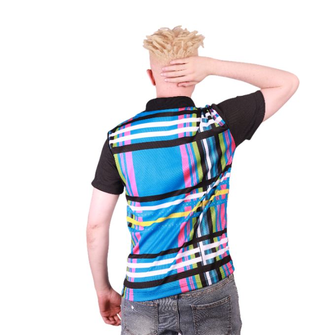 Blue Venda African Golf Shirt Tribe Afrique