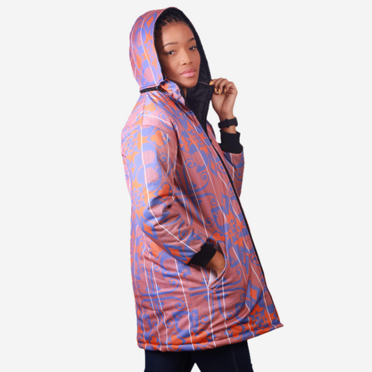 Sotho Long Jacket with Removable hood Tribe Afrique