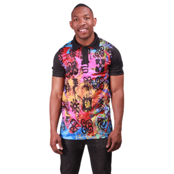 adinkra african heritage golf shirt