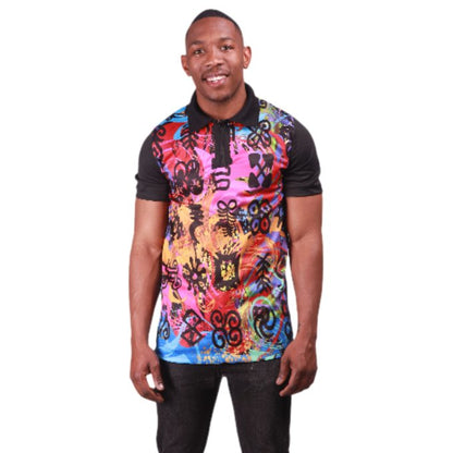 adinkra african heritage golf shirt