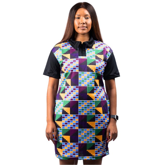 Adom Kente African Golfer Dress by Tribe Afrique