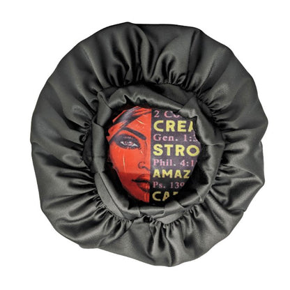 African Mintah Christian Affirmations Satin Bonnet - Tribe Afrique