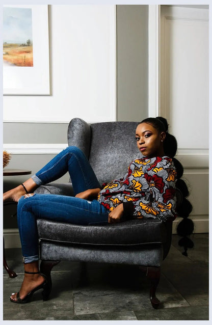 African Omanba  Ankara Bomber Jackets Tribe Afrique