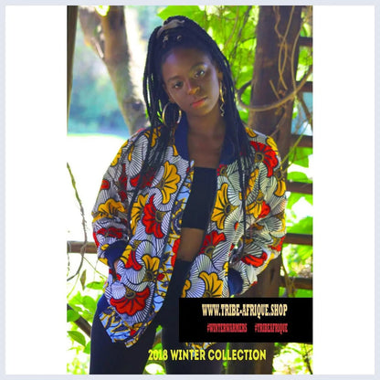 African Omanba Ankara Bomber Jackets-Tribe Afrique-Tribe Afrique