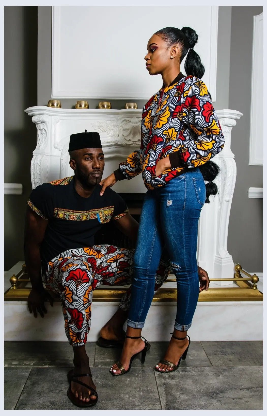 African Omanba  Ankara Bomber Jackets Tribe Afrique