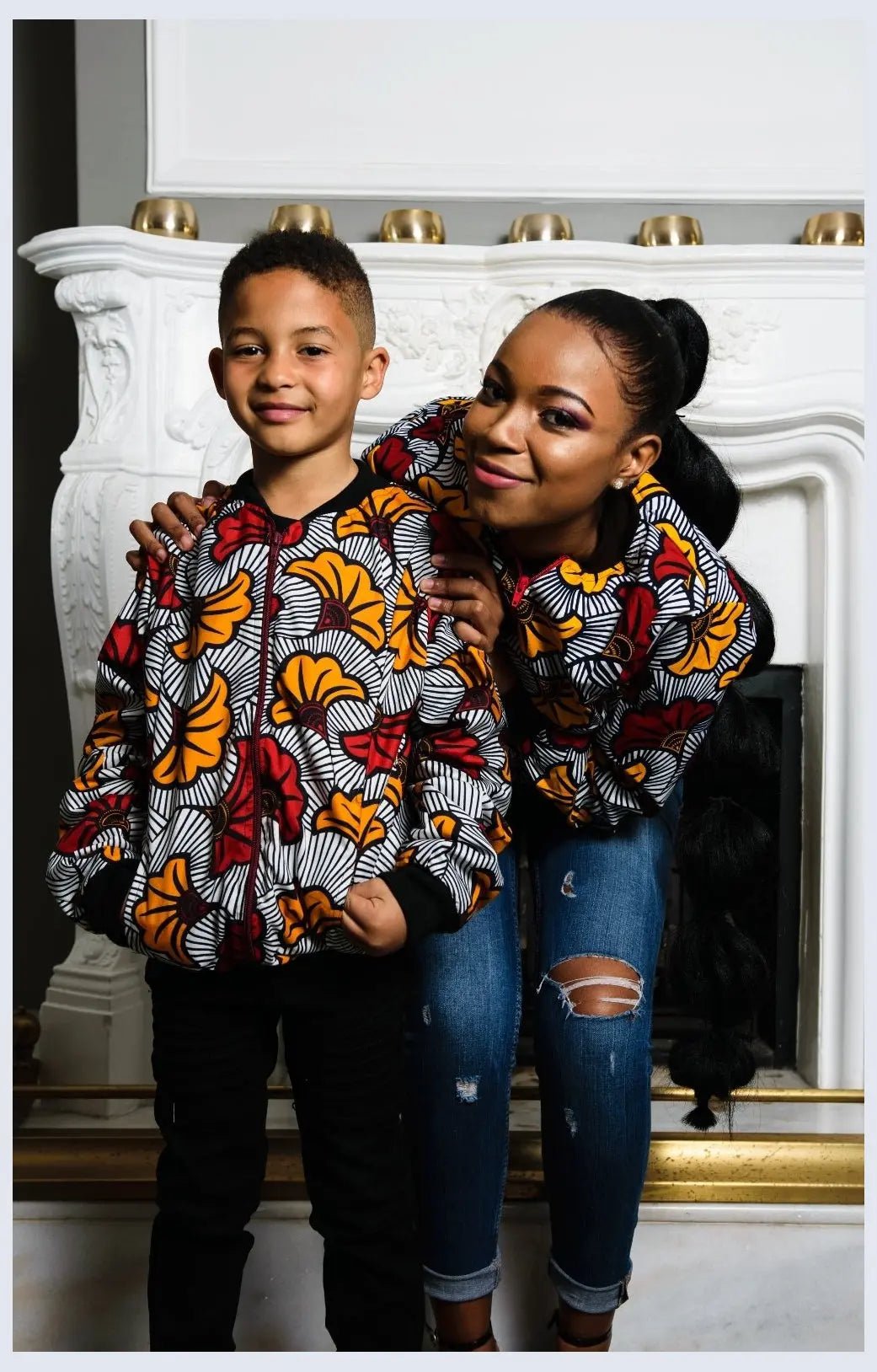 African Omanba  Ankara Bomber Jackets Tribe Afrique