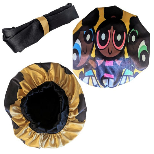 African Spice Gals Reversible Bonnet by Tribe Afrique - Tribe Afrique