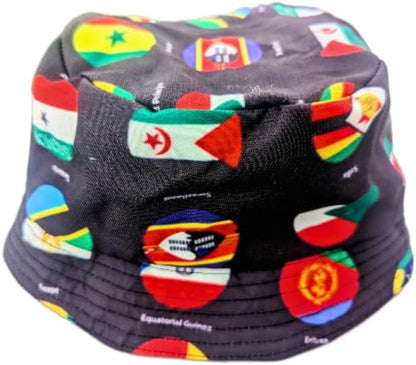 Adult size - Tribe Afrique All African Flags Bucket Hat - Tribe Afrique