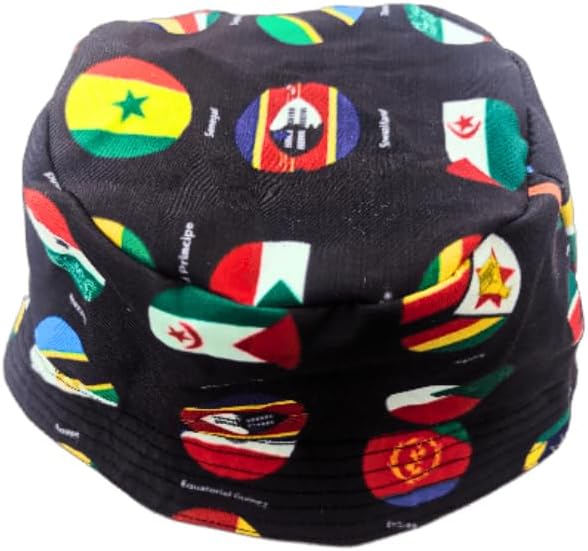 Adult size - Tribe Afrique All African Flags Bucket Hat - Tribe Afrique