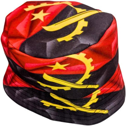 Adult size - Proudly Angolan flag Bucket hat by Tribe Afrique - Tribe Afrique