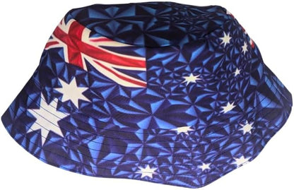 Proudly Australian Flag 3D Reversible Bucket hat by Tribe Afrique - Tribe Afrique
