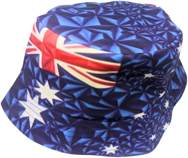 Proudly Australian Flag 3D Reversible Bucket hat by Tribe Afrique - Tribe Afrique