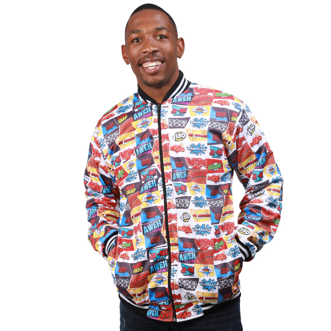 Proudly SA Slang Comic Jacket   by Tribe Afrique - Tribe Afrique
