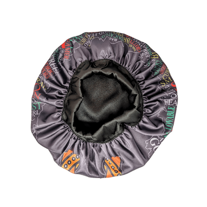 Blacknificent Queen African Satin Bonnet by Tribe Afrique - Tribe Afrique