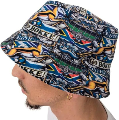 Multi Go Bokke Springbok Supporters Bucket hat by Tribe Afrique - Tribe Afrique
