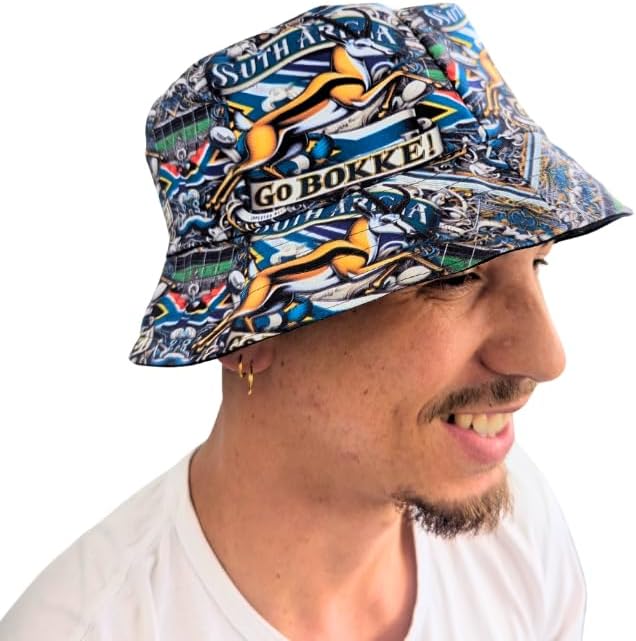 Springbok Supporters 'Go Bokke' African Bucket Hat by Tribe Afrique - Tribe Afrique