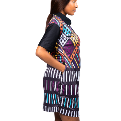 Ubuhle Ndebele African Golfer Dress by Tribe Afrique