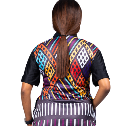 Ubuhle Ndebele African Golfer Dress by Tribe Afrique