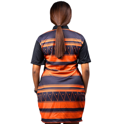 Orange Xhosa African Golfer Dress by Tribe Afrique