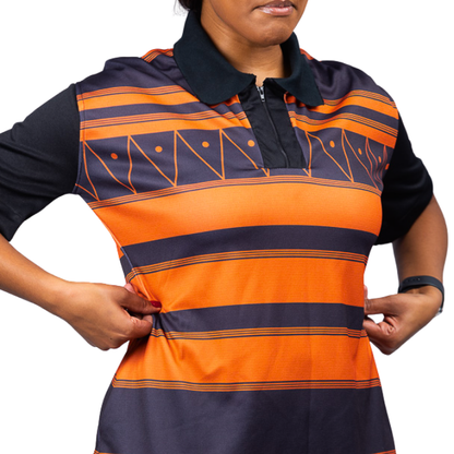 Orange Xhosa African Golfer Dress by Tribe Afrique