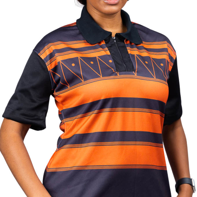 Orange Xhosa African Golfer Dress by Tribe Afrique