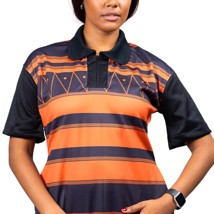 Orange Xhosa African Golfer Dress by Tribe Afrique