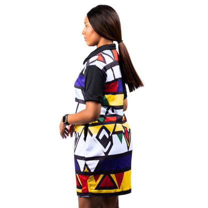 Nomvula Ndebele African Golfer Dress by Tribe Afrique