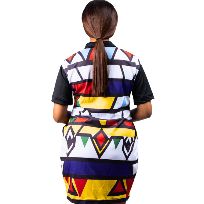 Nomvula Ndebele African Golfer Dress by Tribe Afrique
