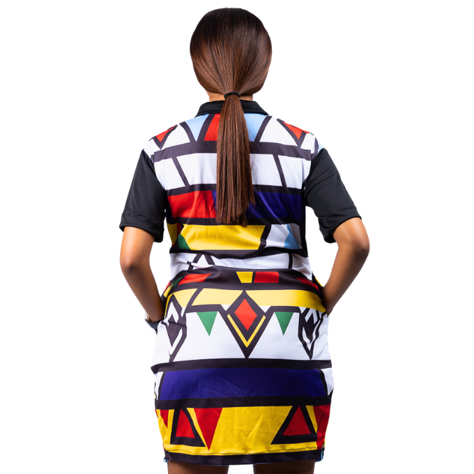 Nomvula Ndebele African Golfer Dress by Tribe Afrique