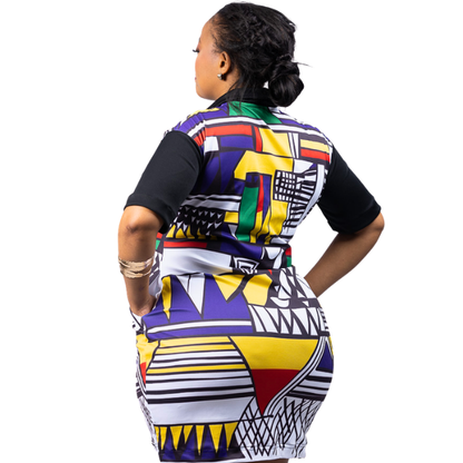 Nokwanda Ndebele African Golfer Dress by Tribe Afrique