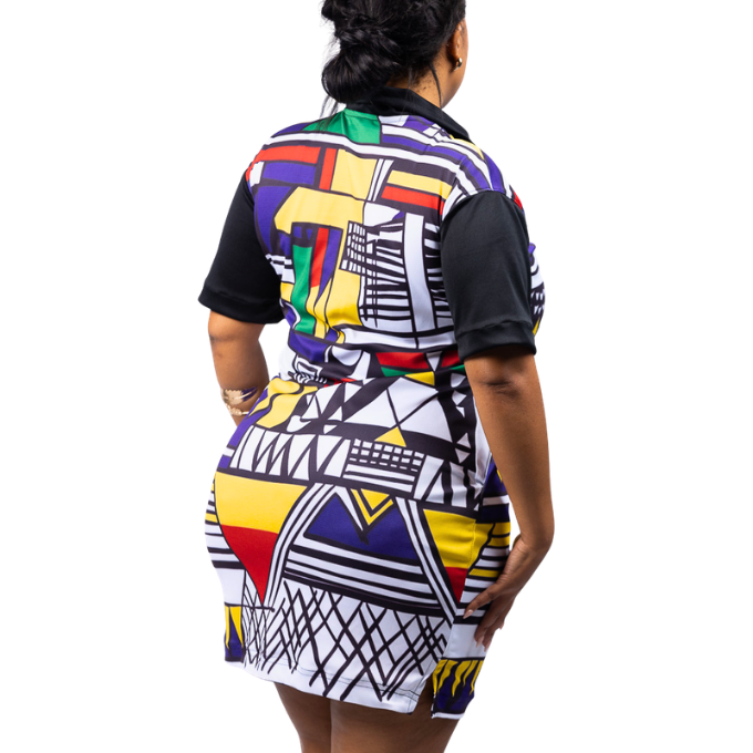 Nokwanda Ndebele African Golfer Dress by Tribe Afrique
