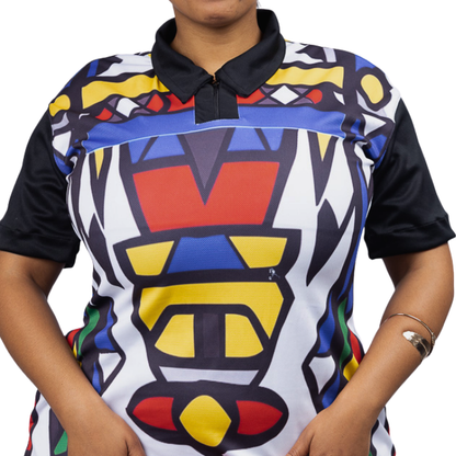 Nala Ndebele African Golfer Dress by Tribe Afrique