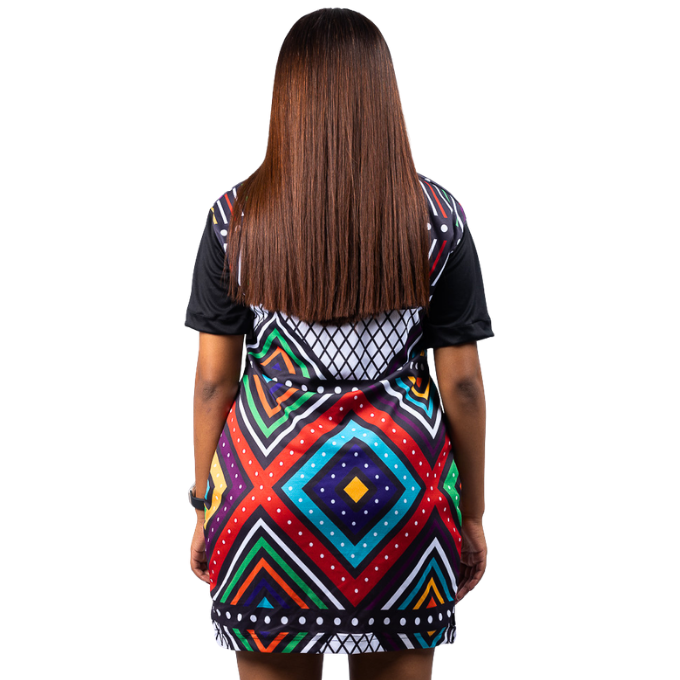 Zinhle Ndebele African Golfer Dress by Tribe Afrique