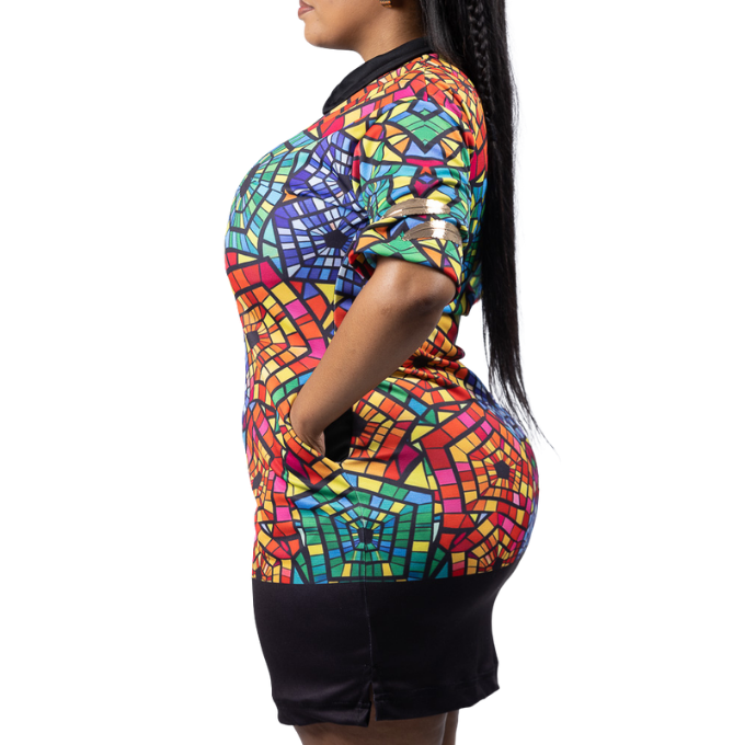 Nhyiren Ndebele African Golfer Dress by Tribe Afrique